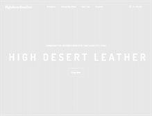 Tablet Screenshot of highdesertleather.com